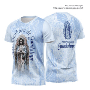 Arte Vetor Camisa Religiosa Nossa Senhora de Guadalupe