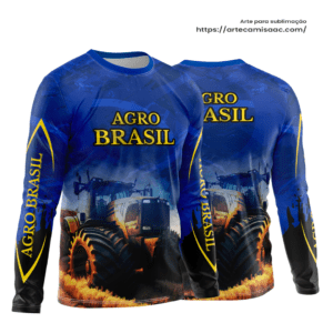 Arte Vetor Camisa Agro Brasil