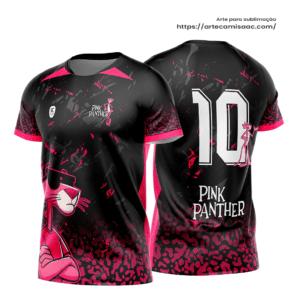 Arte Vetor Camisa Interclasse Pantera Pink Panther