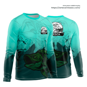 Arte Vetor Camisa Pesca Tucunaré Mod-02