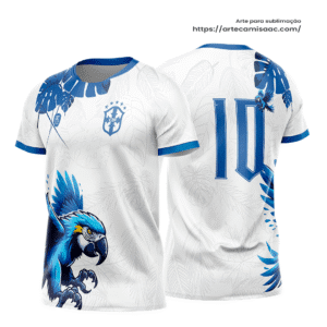 Arte Vetor Camisa Interclasse Arara Azul