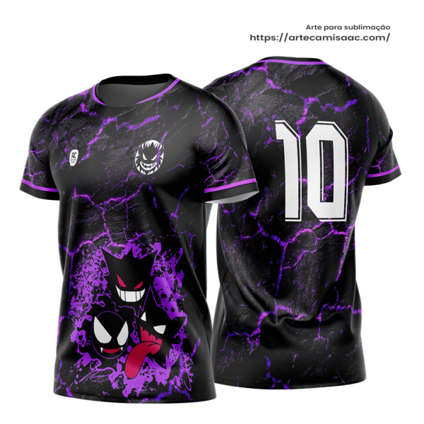 Arte Vetor Camisa Interclasse Gengar