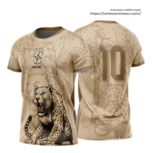 Arte Vetor Camisa Interclasse Onça Pintada Brasil
